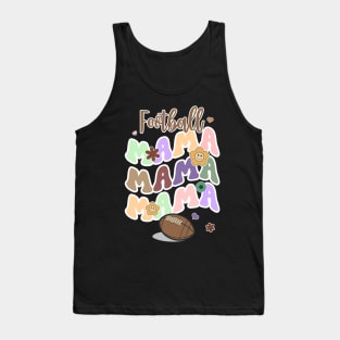 Football Mama Groovy Tank Top